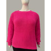 Blusa Tricot Feminina Plus Size Elegante Tricô Tam EXXG G4 Blusa Tricot Feminina Plus Size Elegante Tricô Tam EXXG G4