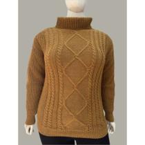 Blusa Tricot Feminina Plus Size Lançamento Elegante Tricô