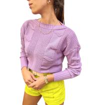 Blusa Tricot Helena Uva