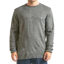 Blusa Tricot Hurley Casual Cinza Blusa Tricot Hurley Casual Cinza