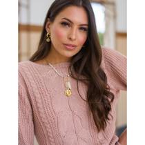 Blusa Tricot Inverno Frio Lançamento Tricô Feminina Blusa Tricot Inverno Frio Lançamento Tricô Feminina