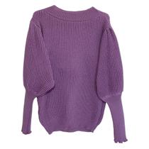 Blusa Tricot Lã Grossa Lisa - Fino Acabamento Vários Cores