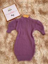 Blusa Tricot Lisa Manga Curta Básica