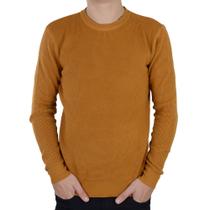 Blusa Tricot Masculina Broken Rules Mostarda - 590214
