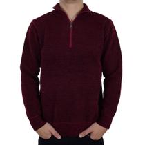 Blusa Tricot Masculina Broken Rules Peluciada Bordô - 5902