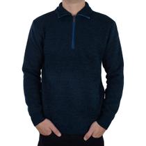 Blusa Tricot Masculina Broken Rules Peluciada Marinho - 5902