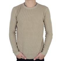 Blusa Tricot Masculina Broken Rules Sueter Cáqui - 590214 Blusa Tricot Masculina Broken Rules Sueter Cáqui - 590214