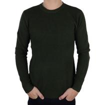 Blusa Tricot Masculina Broken Rules Sueter Verde - 590214 Blusa Tricot Masculina Broken Rules Sueter Verde - 590214