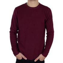 Blusa Tricot Masculina Broken Rules Sueter Vinho - 590214 Blusa Tricot Masculina Broken Rules Sueter Vinho - 590214