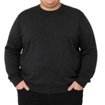 Blusa Tricot Masculina Delkor Tricot Plus Size Cinza - 5980