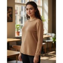 Blusa Tricot Modal Feminina Giuliana Marques