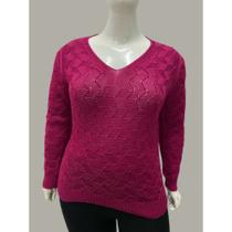 Blusa Tricot Plus Size Feminina Lançamento Tricô Elegante Outono Inverno Blusa Tricot Plus Size Feminina Lançamento Tricô Elegante Outono Inverno