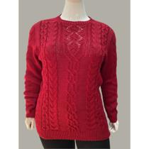 Blusa Tricot Plus Size Feminina Lançamento Tricô Elegante Tam EXG G2