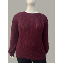 Blusa tricot Plus Size Moderna Manga Ampla EXG G2 Blusa tricot Plus Size Moderna Manga Ampla EXG G2