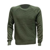 Blusa tricot verde militar - dudalina