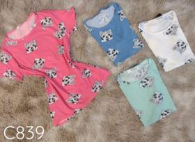 Blusa Tshirt Algodão Elastano PMGeGG Blusa Tshirt Algodão Elastano PMGeGG