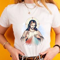 Blusa tshirt feminina Camiseta UNISSEX JESUS MISERICORDIOSO,São Jose, Maria,Jesus camiseta tshirt cristã, gospel plus si