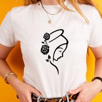 Blusa tshirt feminina NOSSA SENHORA FLORES PRETA E BRANCA, Sagrada Familia,São Jose, Maria,Jesus camiseta tshirt cristã,