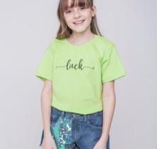 Blusa tshirt lucky verde limão Blusa tshirt lucky verde limão
