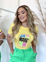 Blusa tshirt na cor amarela Blusa tshirt na cor amarela