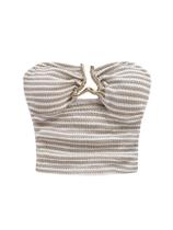 Blusa tubular MakeMechic feminina, sem alças, sem encosto, franzida Blusa tubular MakeMechic feminina, sem alças, sem encosto, franzida