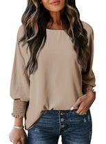 Blusa túnica feminina Dokotoo Plus Size 2024, primavera verão, cáqui