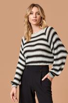 Blusa tvz tricô listrada Blusa tvz tricô listrada