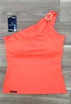 Blusa Um Ombro Só K2b Original Argola Dourada C/ Elastano