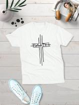 Blusa Unissex Camiseta Tshirt Básica Moda Algodão Premium Estampa Fé Faith Cruz - MMStore