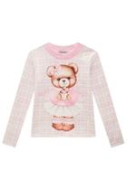 Blusa Ursa Rosa em Termoskin Peluciado- INFANTI Blusa Ursa Rosa em Termoskin Peluciado- INFANTI