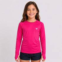Blusa UV Infantil Com Dedeira Proteção Solar Manga Longa 04 ao 12 Anos Unissex Cor:PetroleoTamanho:04 Blusa UV Infantil Com Dedeira Proteção Solar Manga Longa 04 ao 12 Anos Unissex Cor:PetroleoTamanho:04