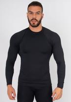 Blusa Vekyo Térmica Masculina Manga Longa Compressão Proteção UV Segunda Pele