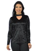 Blusa Veludo Chocker Fenomenal