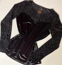 Blusa veludo fem - tam m