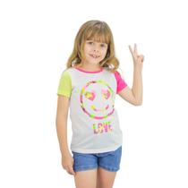 Blusa Verão Infantil Feminina Com Recorte