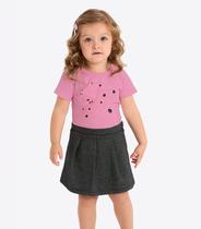 Blusa Verão Menina Com Strass Rovi Kids Rosa Blusa Verão Menina Com Strass Rovi Kids Rosa