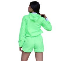 Blusa verde com ziper super esporrtiva