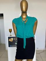 Blusa Verde Plus Size Pronta Entrega - Tamanho - Veste 40/42