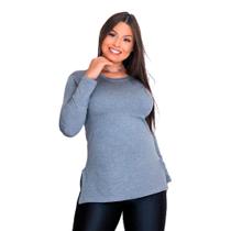 Blusa Vest Legging Viscolycra Frio Intenso Tapa Bumbum Inverno Gelado Fenda Lateral