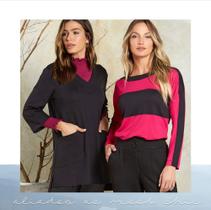 Blusa Vis Up Light TAM G Cor Pink/Preto