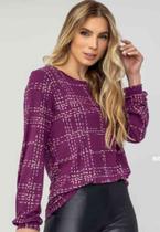Blusa visco xadrez rosa Blusa visco xadrez rosa
