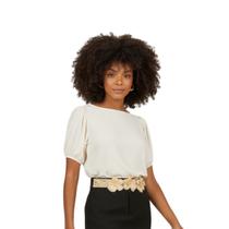 Blusa Viscolinho Manga Elástico