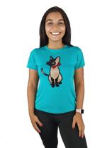 Blusa Viscolycra T-Shirt Gato de Lantejoula (COD175)