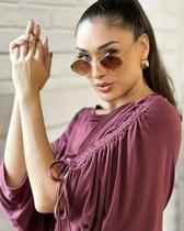 Blusa viscolycra tamanho unico bordo Blusa viscolycra tamanho unico bordo