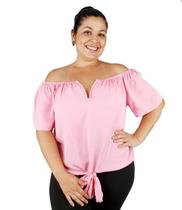 Blusa Viscose ciganinha Decote Estruturado Manga curta (COD295-1)