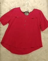 Blusa viscose com botao Blusa viscose com botao