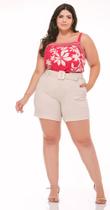 Blusa Viscose Floral Plus Size De Alça TAM P Cor Pink( rosa) - Território nacional