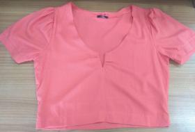 Blusa viscose linho tam.p(42) laranja