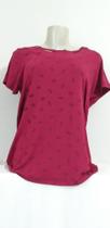 Blusa viscose Manga Curta Feminina Blusa viscose Manga Curta Feminina
