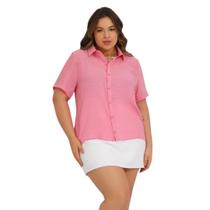 Blusa Viscose Rajada Plus Size Blusa Viscose Rajada Plus Size